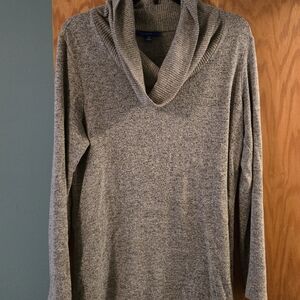 Gray Cowl Neck Sweater
